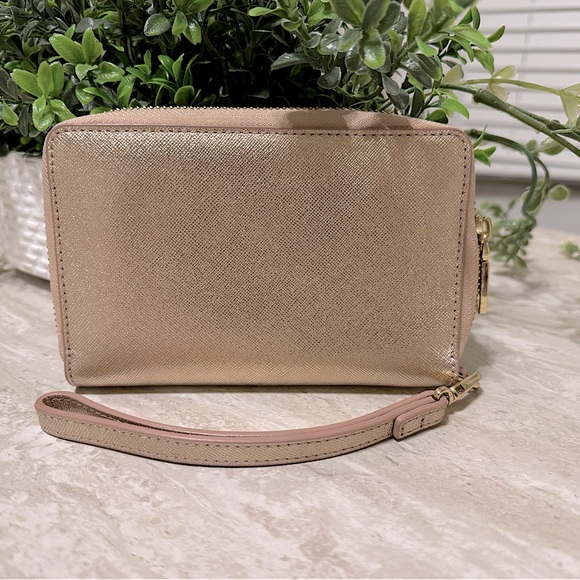 Tory Burch Rose Gold Wristlet - Picture 2 of 3